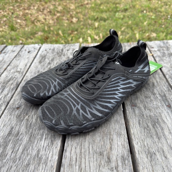 Healthy Freedom Mens Barefoot Shoes Black Grey Minimalist Wide Toe Box Size 43‎ main image 5